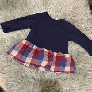 Zara baby girl plaid peplum sweater